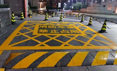 合肥地面畫(huà)消防通道劃線多少錢(qián)？飛揚(yáng)市政價(jià)格合理